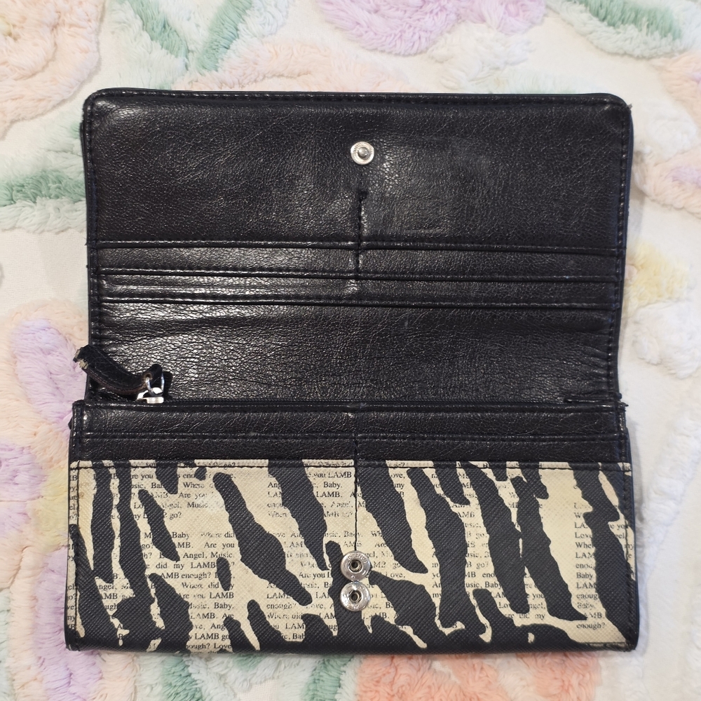 Y2K L.A.M.B. Zebra Newsprint Wallet - Picture 3 of 9